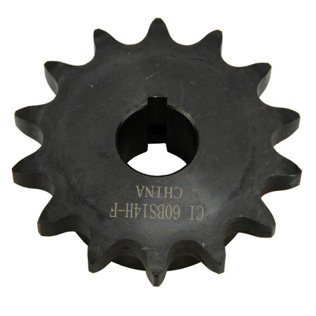 BAILEY Bored to Size Sprockets: 1 Bore, 60 Chain Size, 14 Teeth 132853